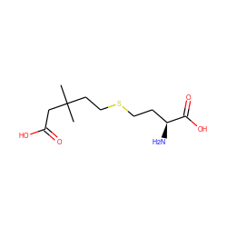 CC(C)(CCSCC[C@H](N)C(=O)O)CC(=O)O ZINC000040828613