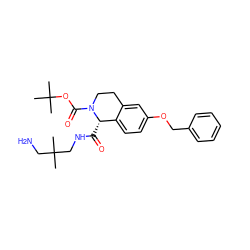 CC(C)(CN)CNC(=O)[C@H]1c2ccc(OCc3ccccc3)cc2CCN1C(=O)OC(C)(C)C ZINC000028332053