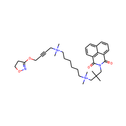 CC(C)(CN1C(=O)c2cccc3cccc(c23)C1=O)C[N+](C)(C)CCCCCC[N+](C)(C)CC#CCOC1=NOCC1 ZINC000078938948