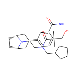 CC(C)(CO)C(=O)N(CCN1[C@H]2CC[C@@H]1C[C@H](c1cccc(C(N)=O)c1)C2)CC1CCCC1 ZINC000117294426