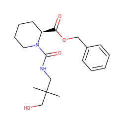 CC(C)(CO)CNC(=O)N1CCCC[C@H]1C(=O)OCc1ccccc1 ZINC000013755844