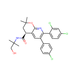 CC(C)(CO)NC(=O)[C@H]1CC(C)(C)Oc2nc(-c3ccc(Cl)cc3Cl)c(-c3ccc(Cl)cc3)cc21 ZINC000049777081