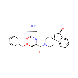 CC(C)(N)C(=O)N[C@H](COCc1ccccc1)C(=O)N1CCC2(CC1)C[C@@H](O)c1ccccc12 ZINC000027724055