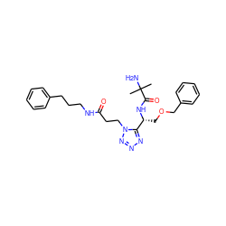 CC(C)(N)C(=O)N[C@H](COCc1ccccc1)c1nnnn1CCC(=O)NCCCc1ccccc1 ZINC000028824992