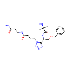 CC(C)(N)C(=O)N[C@H](COCc1ccccc1)c1nnnn1CCCC(=O)NCCC(N)=O ZINC000029049797