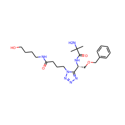 CC(C)(N)C(=O)N[C@H](COCc1ccccc1)c1nnnn1CCCC(=O)NCCCCO ZINC000029049445