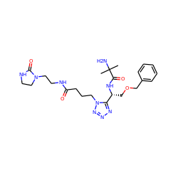 CC(C)(N)C(=O)N[C@H](COCc1ccccc1)c1nnnn1CCCC(=O)NCCN1CCNC1=O ZINC000029049648