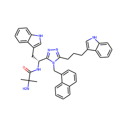 CC(C)(N)C(=O)N[C@H](Cc1c[nH]c2ccccc12)c1nnc(CCCc2c[nH]c3ccccc23)n1Cc1cccc2ccccc12 ZINC000036349221