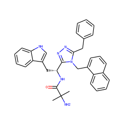 CC(C)(N)C(=O)N[C@H](Cc1c[nH]c2ccccc12)c1nnc(Cc2ccccc2)n1Cc1cccc2ccccc12 ZINC000036349214