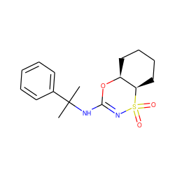 CC(C)(NC1=NS(=O)(=O)[C@@H]2CCCC[C@@H]2O1)c1ccccc1 ZINC000096273941