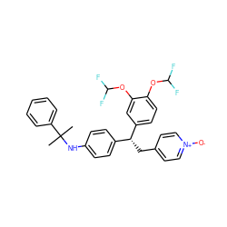 CC(C)(Nc1ccc([C@@H](Cc2cc[n+]([O-])cc2)c2ccc(OC(F)F)c(OC(F)F)c2)cc1)c1ccccc1 ZINC000044308321