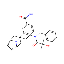 CC(C)(O)C(=O)N(CCCN1[C@H]2CC[C@@H]1C[C@H](c1cccc(C(N)=O)c1)C2)Cc1ccccc1 ZINC000117295999