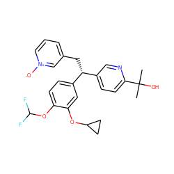 CC(C)(O)c1ccc([C@@H](Cc2ccc[n+]([O-])c2)c2ccc(OC(F)F)c(OC3CC3)c2)cn1 ZINC000013521159