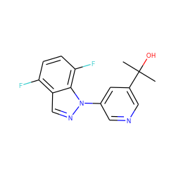 CC(C)(O)c1cncc(-n2ncc3c(F)ccc(F)c32)c1 ZINC001772638297