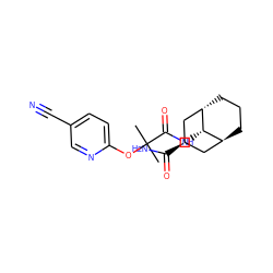 CC(C)(Oc1ccc(C#N)cn1)C(=O)N[C@H]1[C@H]2CCC[C@H]1C[C@H](C(N)=O)C2 ZINC000261110711