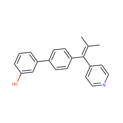 CC(C)=C(c1ccncc1)c1ccc(-c2cccc(O)c2)cc1 ZINC000053313894