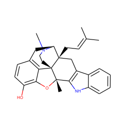 CC(C)=CC[C@@]12Cc3c([nH]c4ccccc34)[C@]3(C)Oc4c(O)ccc5c4[C@@]31CCN(C)[C@H]2C5 ZINC000100959231