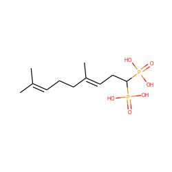 CC(C)=CCC/C(C)=C/CC(P(=O)(O)O)P(=O)(O)O ZINC000013742033