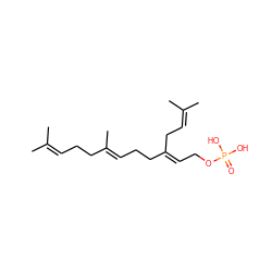 CC(C)=CCC/C(C)=C/CC/C(=C/COP(=O)(O)O)CC=C(C)C ZINC000028656269