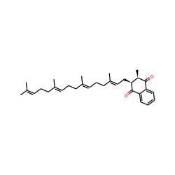 CC(C)=CCC/C(C)=C/CC/C(C)=C/CC/C(C)=C/C[C@@H]1C(=O)c2ccccc2C(=O)[C@@H]1C ZINC000004245696