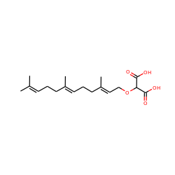 CC(C)=CCC/C(C)=C/CC/C(C)=C/COC(C(=O)O)C(=O)O ZINC000045367812