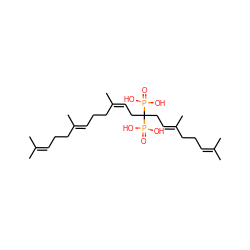 CC(C)=CCC/C(C)=C/CC/C(C)=C\CC(C/C=C(\C)CCC=C(C)C)(P(=O)(O)O)P(=O)(O)O ZINC000029123793