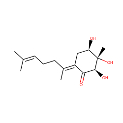 CC(C)=CCC/C(C)=C1\C[C@@H](O)[C@](C)(O)[C@@H](O)C1=O ZINC000014776505