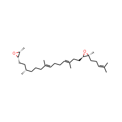 CC(C)=CCC[C@]1(C)O[C@@H]1CC/C(C)=C/CC/C=C(\C)CCC[C@H](C)CC[C@@H]1O[C@@H]1C ZINC000026179502