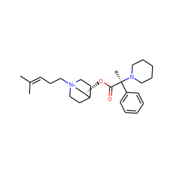CC(C)=CCC[N+]12CCC(CC1)[C@@H](OC(=O)[C@](C)(c1ccccc1)N1CCCCC1)C2 ZINC000073157092