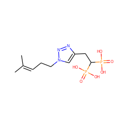 CC(C)=CCCn1cc(CC(P(=O)(O)O)P(=O)(O)O)nn1 ZINC000653742694