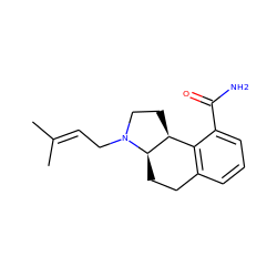 CC(C)=CCN1CC[C@H]2c3c(cccc3C(N)=O)CC[C@H]21 ZINC000013740522