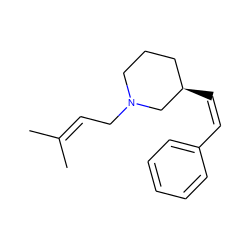 CC(C)=CCN1CCC[C@@H](/C=C\c2ccccc2)C1 ZINC000029326256