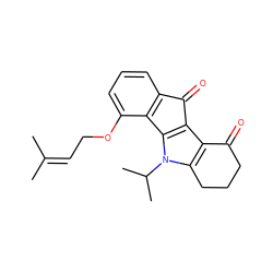 CC(C)=CCOc1cccc2c1-c1c(c3c(n1C(C)C)CCCC3=O)C2=O ZINC000299830306