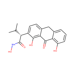 CC(C)[C@@H](C(=O)NO)c1ccc2c(c1O)C(=O)c1c(O)cccc1C2 ZINC000013606203