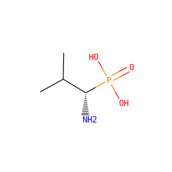 CC(C)[C@@H](N)P(=O)(O)O ZINC000001707644