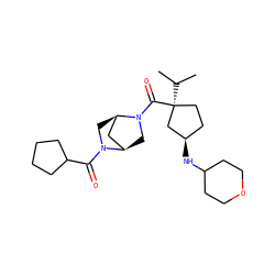 CC(C)[C@]1(C(=O)N2C[C@@H]3C[C@H]2CN3C(=O)C2CCCC2)CC[C@@H](NC2CCOCC2)C1 ZINC000066113345