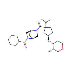 CC(C)[C@]1(C(=O)N2C[C@@H]3C[C@H]2CN3C(=O)C2CCCCC2)CC[C@@H](N[C@@H]2CCOC[C@@H]2F)C1 ZINC000066074969