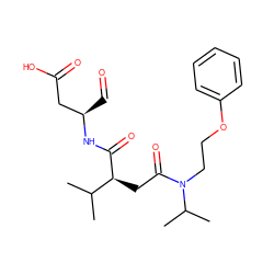 CC(C)[C@H](CC(=O)N(CCOc1ccccc1)C(C)C)C(=O)N[C@H](C=O)CC(=O)O ZINC000058582896