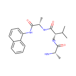 CC(C)[C@H](NC(=O)[C@H](C)N)C(=O)N[C@@H](C)C(=O)Nc1cccc2ccccc12 ZINC000064502312