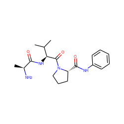 CC(C)[C@H](NC(=O)[C@H](C)N)C(=O)N1CCC[C@H]1C(=O)Nc1ccccc1 ZINC000014951832