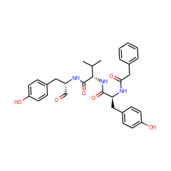 CC(C)[C@H](NC(=O)[C@H](Cc1ccc(O)cc1)NC(=O)Cc1ccccc1)C(=O)N[C@H](C=O)Cc1ccc(O)cc1 ZINC000028331960