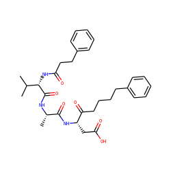 CC(C)[C@H](NC(=O)CCc1ccccc1)C(=O)N[C@@H](C)C(=O)N[C@@H](CC(=O)O)C(=O)CCCCc1ccccc1 ZINC000029568658