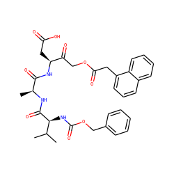 CC(C)[C@H](NC(=O)OCc1ccccc1)C(=O)N[C@@H](C)C(=O)N[C@@H](CC(=O)O)C(=O)COC(=O)Cc1cccc2ccccc12 ZINC000058591048