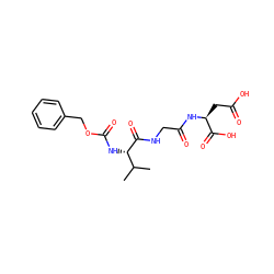 CC(C)[C@H](NC(=O)OCc1ccccc1)C(=O)NCC(=O)N[C@@H](CC(=O)O)C(=O)O ZINC000026271506