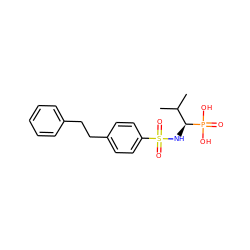 CC(C)[C@H](NS(=O)(=O)c1ccc(CCc2ccccc2)cc1)P(=O)(O)O ZINC000028640034