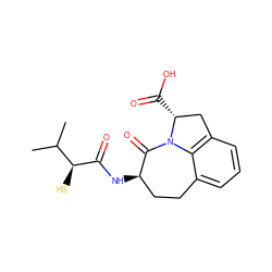 CC(C)[C@H](S)C(=O)N[C@@H]1CCc2cccc3c2N(C1=O)[C@H](C(=O)O)C3 ZINC000026732481