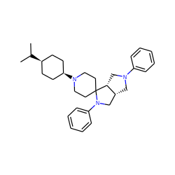 CC(C)[C@H]1CC[C@@H](N2CCC3(CC2)[C@@H]2CN(c4ccccc4)C[C@@H]2CN3c2ccccc2)CC1 ZINC000253655818