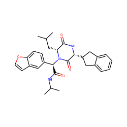 CC(C)C[C@@H]1C(=O)N[C@H](C2Cc3ccccc3C2)C(=O)N1[C@@H](C(=O)NC(C)C)c1ccc2occc2c1 ZINC000034587909