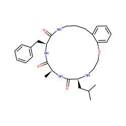 CC(C)C[C@@H]1NCCOc2ccccc2CCCNC(=O)[C@H](Cc2ccccc2)NC(=O)[C@H](C)NC1=O ZINC000202072192