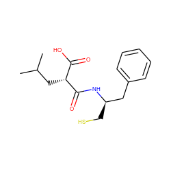 CC(C)C[C@H](C(=O)O)C(=O)N[C@H](CS)Cc1ccccc1 ZINC000027864365